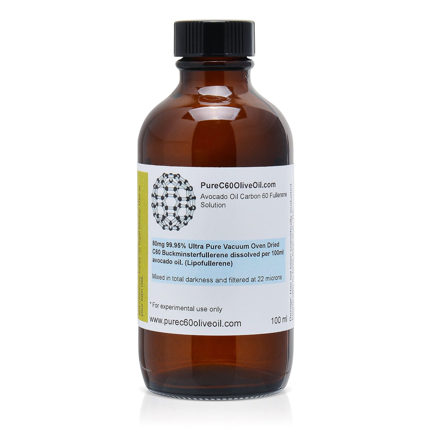 PureC60OliveOil C60 Avocado Oil - 3.38 Fl Oz (Pack of 1)