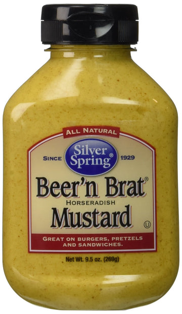 Silver Springs Mustard malt-inspired & Brat 9.5 Oz, Pack of 4