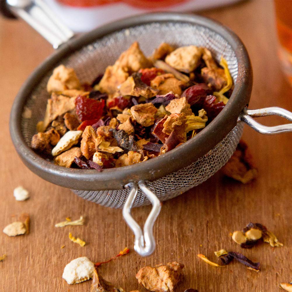 Harney & Sons Blood Orange Herbal Tea - 16 oz Loose Leaf with Apple Pieces and Raspberry