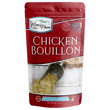 MomS Place Gluten-Free & Vegan Chicken Bouillon  Nut  Soy  Corn & Dairy-Free Seasoning  Perfect For Soups  Stews & Gravies  6 Oz
