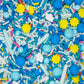 Sprinkles For Cake, Cookie, Cupcake Decorating, And Baking - Summer Cake Decorations Sprinkles And Toppings In Bright Blue Jimmies, Yellow Nonpareils And Pink Confetti Quin With Sun Candy Sprinkles