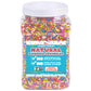 Dye Free Sprinkles - 2.2 Pounds - Rainbow Jimmies For Ice Cream - Vegan, No Artificial Dyes - Bulk Sprinkles - Non-Gmo