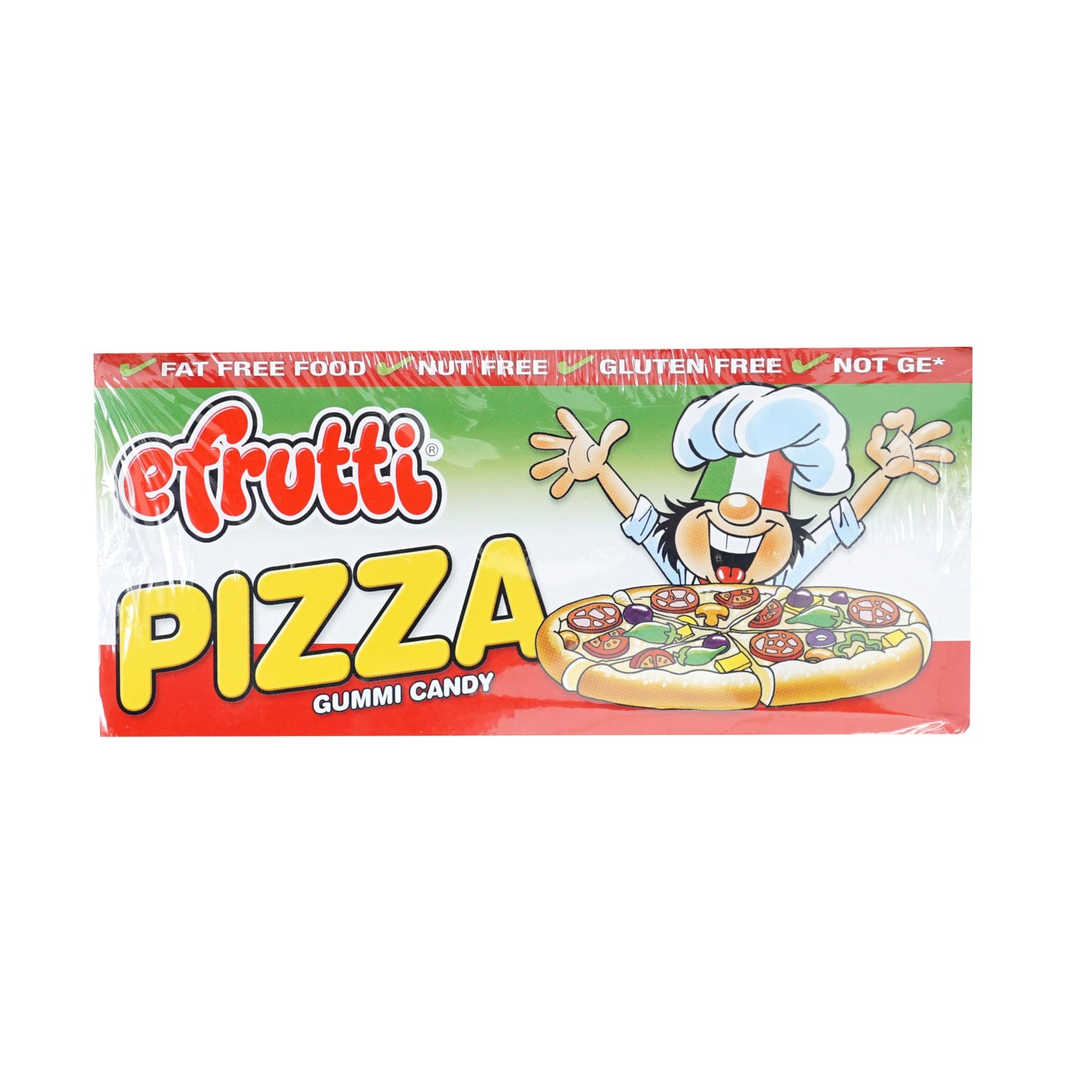 Efrutti Gummi Pizza, 48 Pieces Display Box, Individual Wrapped Pizza Gummy Candy