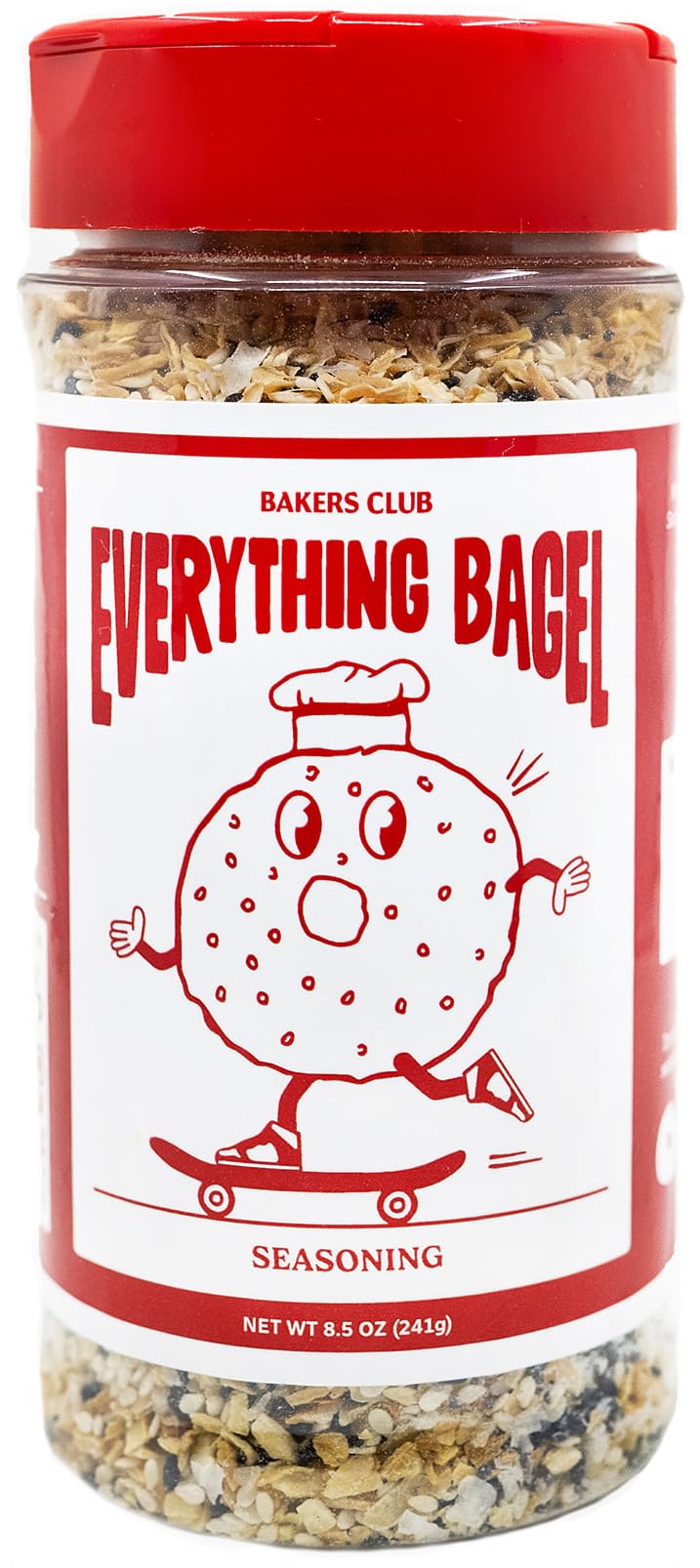 Bakers Club 8.5Oz Everything Bagel Seasoning Blend - Authentic New York Style Spices For Bagels, Avocado Toast, Eggs, Pretzels,