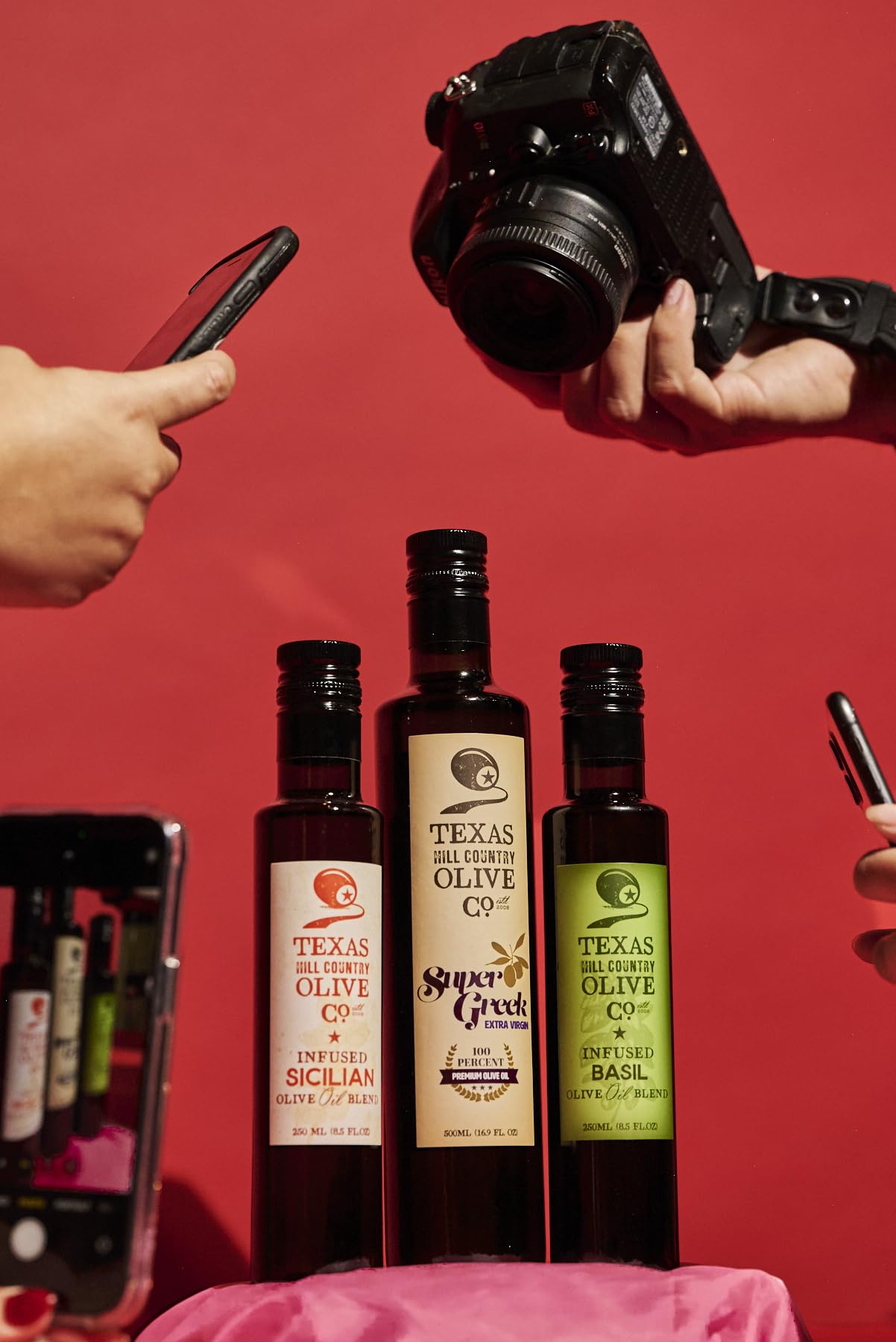 Texas Hill Country Olive Co Sicilian Infused Olive Oil - Cold Pressed Gourmet Evoo Olive Oil - Great For Dressing Dipping Marina