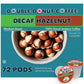 Double Donut Coffee Decaf Hazelnut Flavored Medium Roast Coffee K Cups, 72 Count