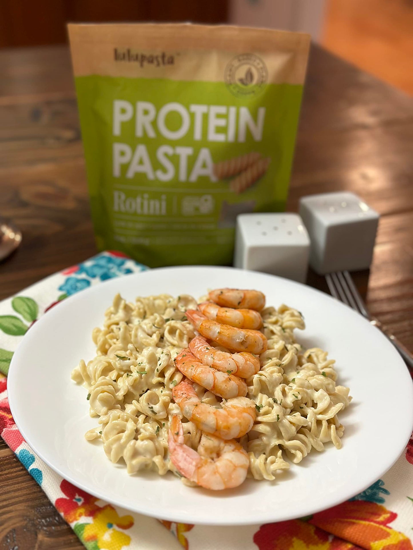 High Protein Pasta, 19g, Made with Lupin Flour & Sunflower Flour, 4g Net Carb, Gluten Free, Keto Pasta, Low Carb, by lulupasta (