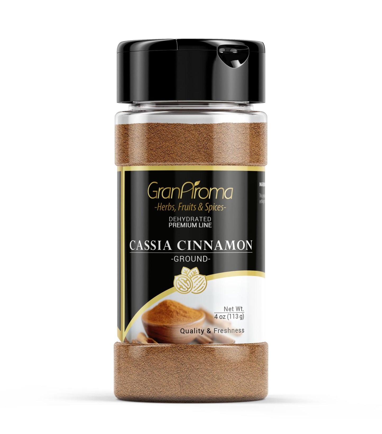 GranAroma Cassia Cinnamon, 4 oz, Sweet Flavor, Baking & Cooking