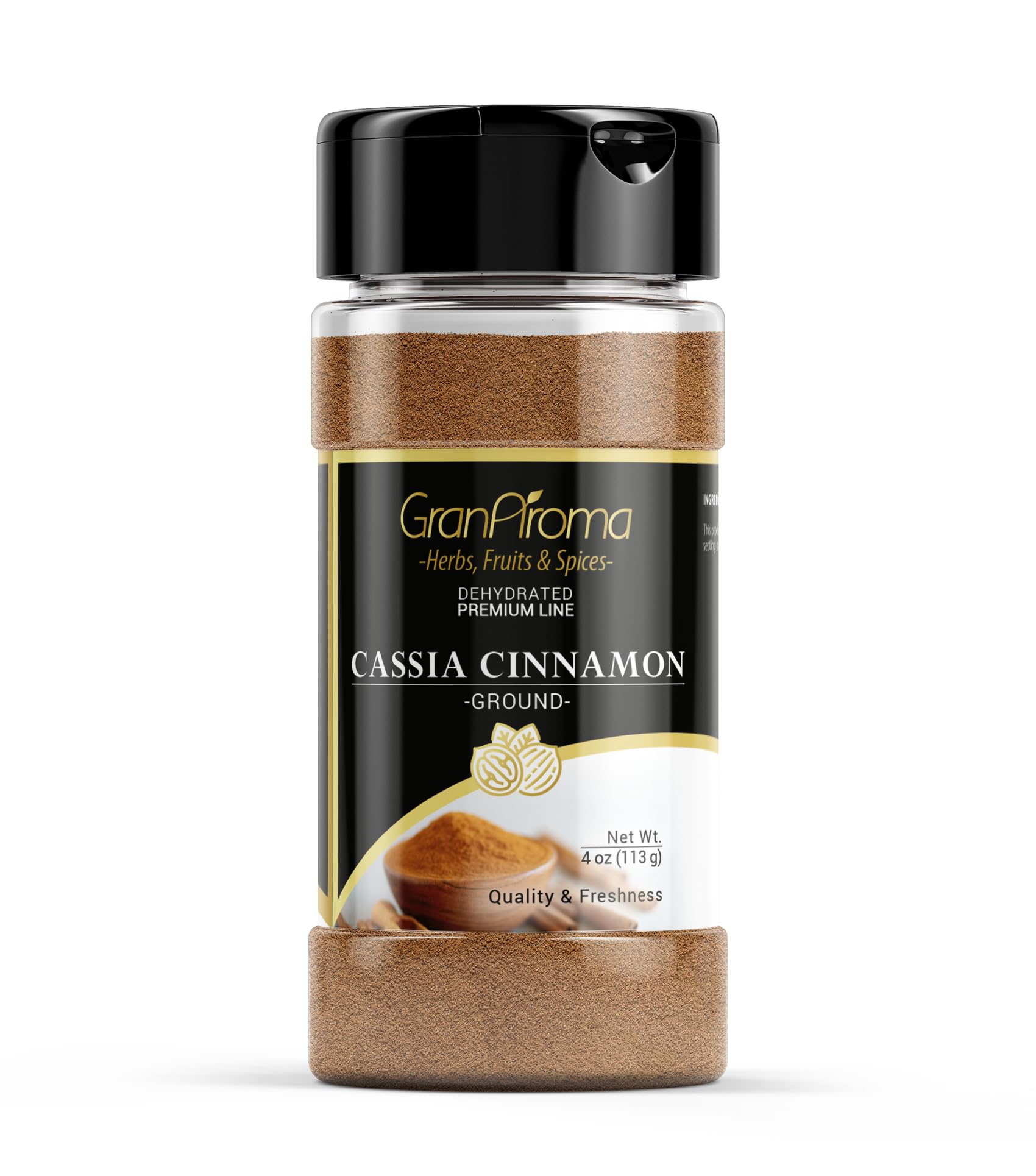 GranAroma Cassia Cinnamon, 4 oz, Sweet Flavor, Baking & Cooking