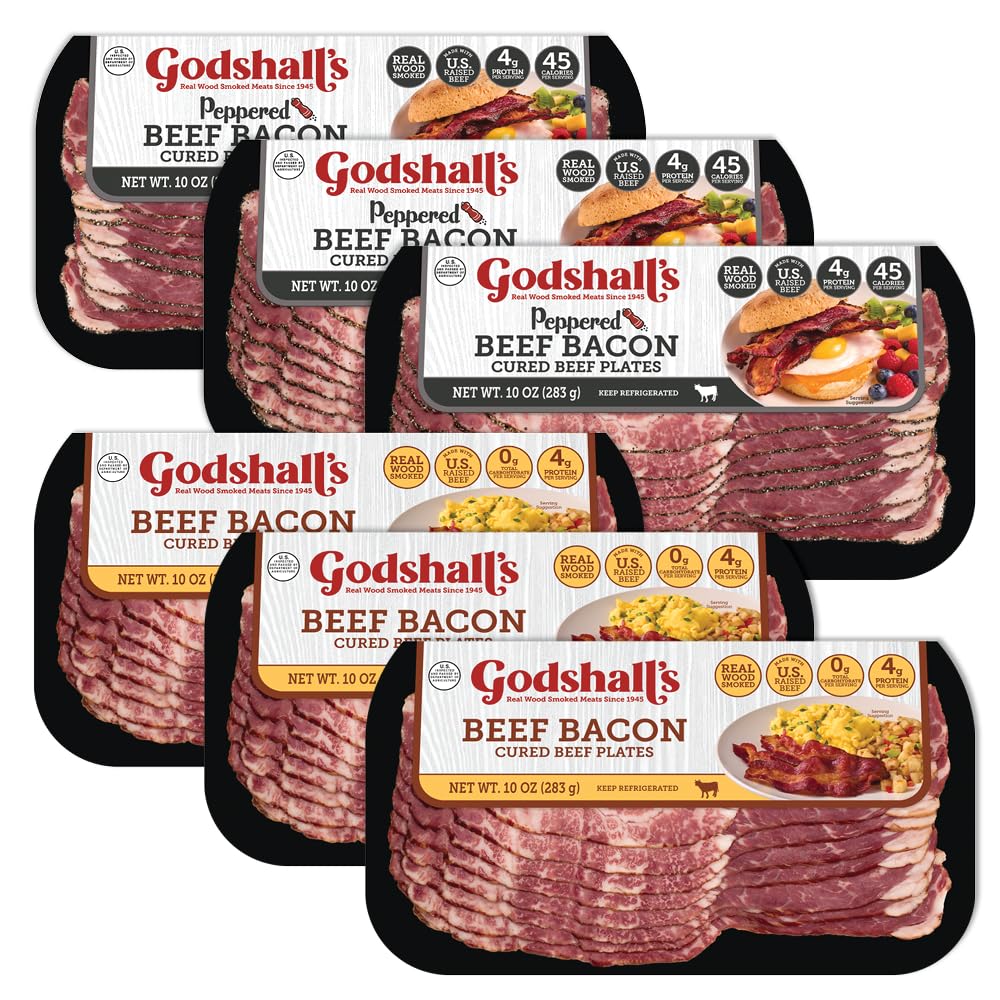 Godshalls Beef Bacon Sampler - 10oz Gourmet Beef Bacon Snack