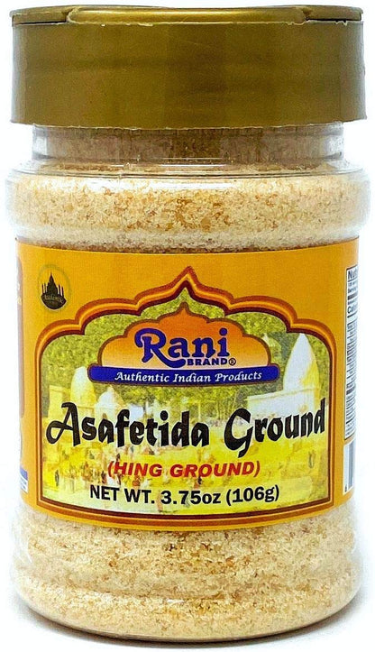 Rani Asafetida (Hing) Ground 3.75oz (106g) PET Jar ~ All Natural | Salt Free | Vegan | Non-GMO | Asafoetida Indian Spice | Best 