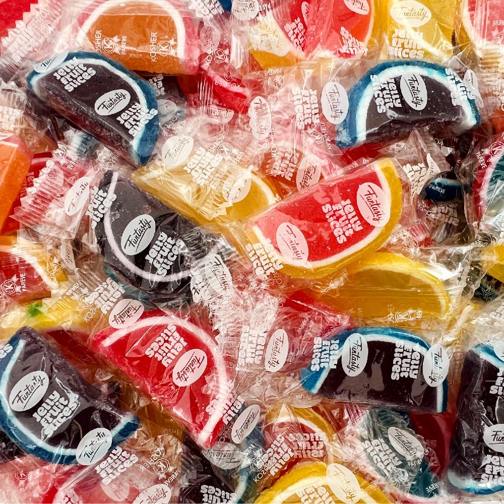 Fruit Slices Jelly Candy, Individually Wrapped, Assorted Flavors, 2-Pound Pack