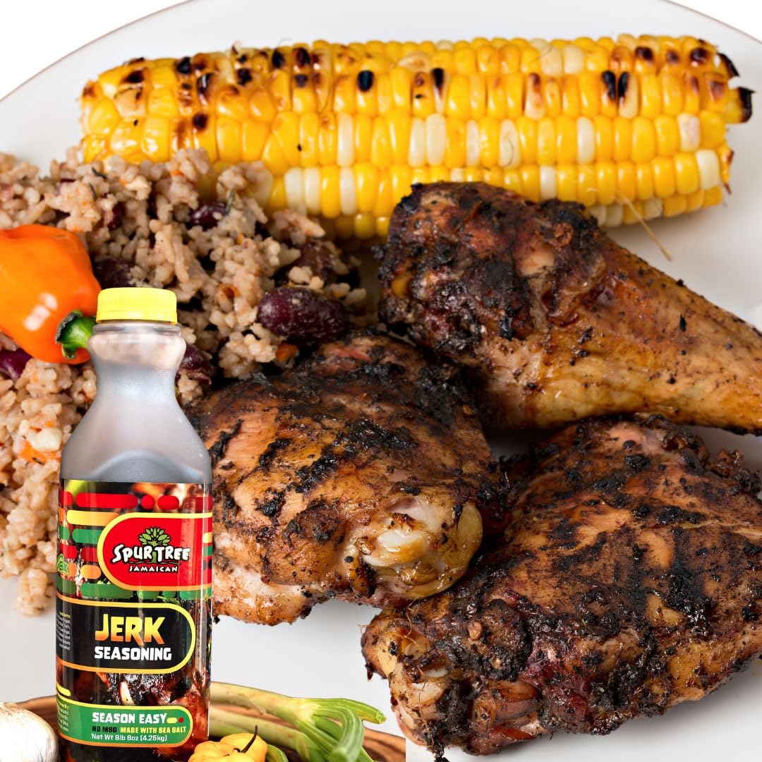 Spur Tree Jamaican Jerk Seasoning - Authentic Caribbean Jerk Seasoning - Jerk Sauce With All-Natural And Fresh Ingredients - Jer