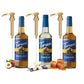 Torani Sugar Free Coffee And Tea Variety Pack - Caramel Hazelnut Vanilla 3 Pack With 3 Jimoco Pump Dispensers