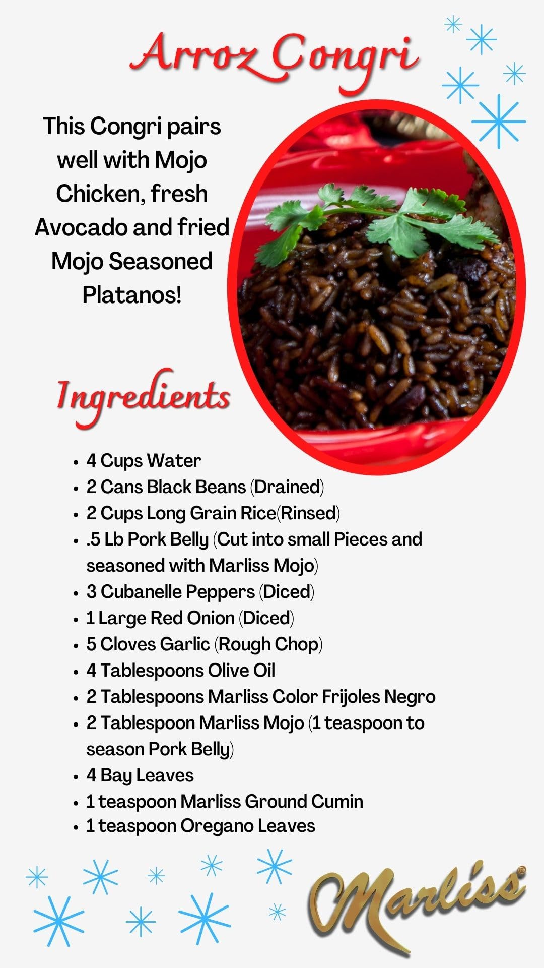 The XL Original Marliss Black Bean Color Frijoles s is Completely tasteless. Use on Cuban Black beans & Rice, (Add until Preferr