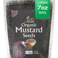 Jiva Organics Organic Black Mustard Seeds 7ounce Bag - 100% Natural & Non-GMO
