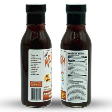 Lems Meat Varnish Sweet Hot BBQ Sauce - Gluten Free, Award Winning - 12 oz Bottle - Perfect for Grilling and smoky aroma - 2 Pack