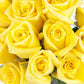 Kabloom Flowers - Bouquet Of Sunshine Yellow Roses: 18 Yellow Roses With Vase - Gift For Birthday, Sympathy, Anniversary, Get Well, Thank You, Valentine, Mother’S Day Fresh Flowers
