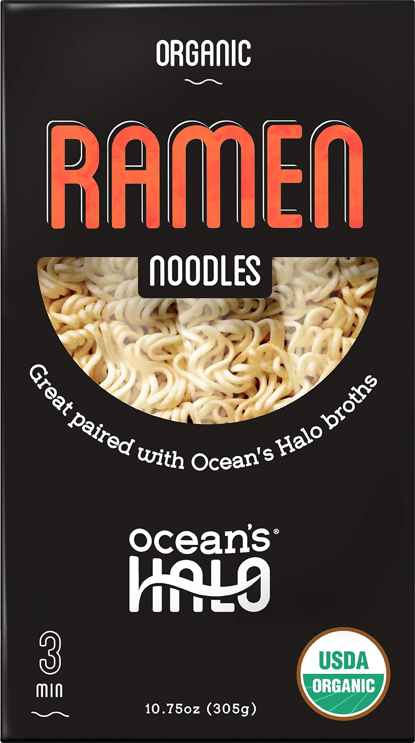 Ocean'S Halo, 5 Pack Organic Ramen Noodles, Vegan, Usda Organic