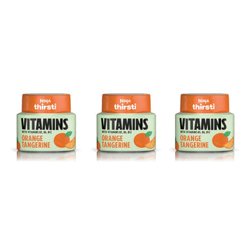 Ninja Thirsti Flavored Water Drops, Vitamins With Vitamins B3, B6, B12, Orange Tangerine, 3 Pack, Zero Calories, Zero Sugar, 2.0