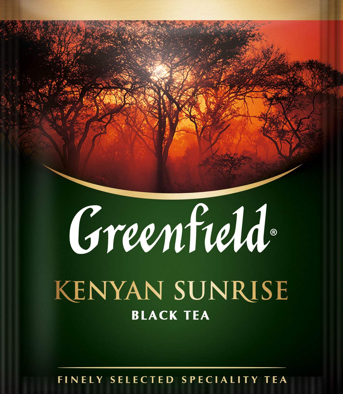 Greenfield Kenyan Sunrise ?Lassic Collection Black Tea Finely Selected Speciality Tea 100 Double Chamber Teabags With Tags In Fo