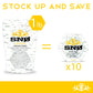 Lemon Keto Xylitol Candy Chips (3-Pack)- Snø 1.5 Oz - Sugar-Free Candy With Only 2 Ingredients | Low Carbs, Diabetic-Friendly, Non-Gmo, Vegan, Gf & Kosher | Purest Candy In The World!