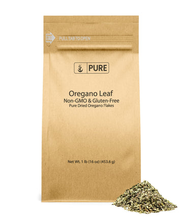 Pure Original Ingredients Oregano Leaf Flakes (16 Oz) Pure & Natural, Gluten-Free
