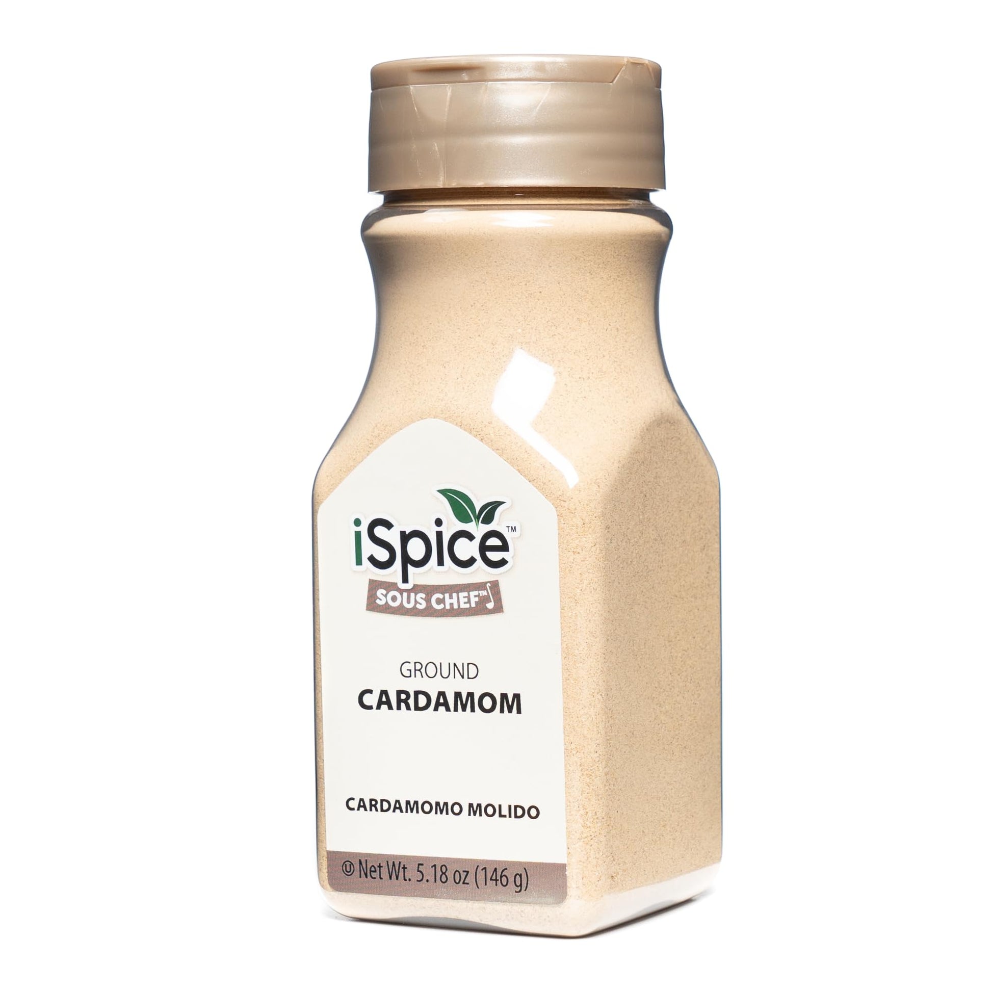 Ispice Premium Cardamom |Ground| Pure And Fresh, Aromatic |Essential Kitchen Herbs |5.35Oz (149G)