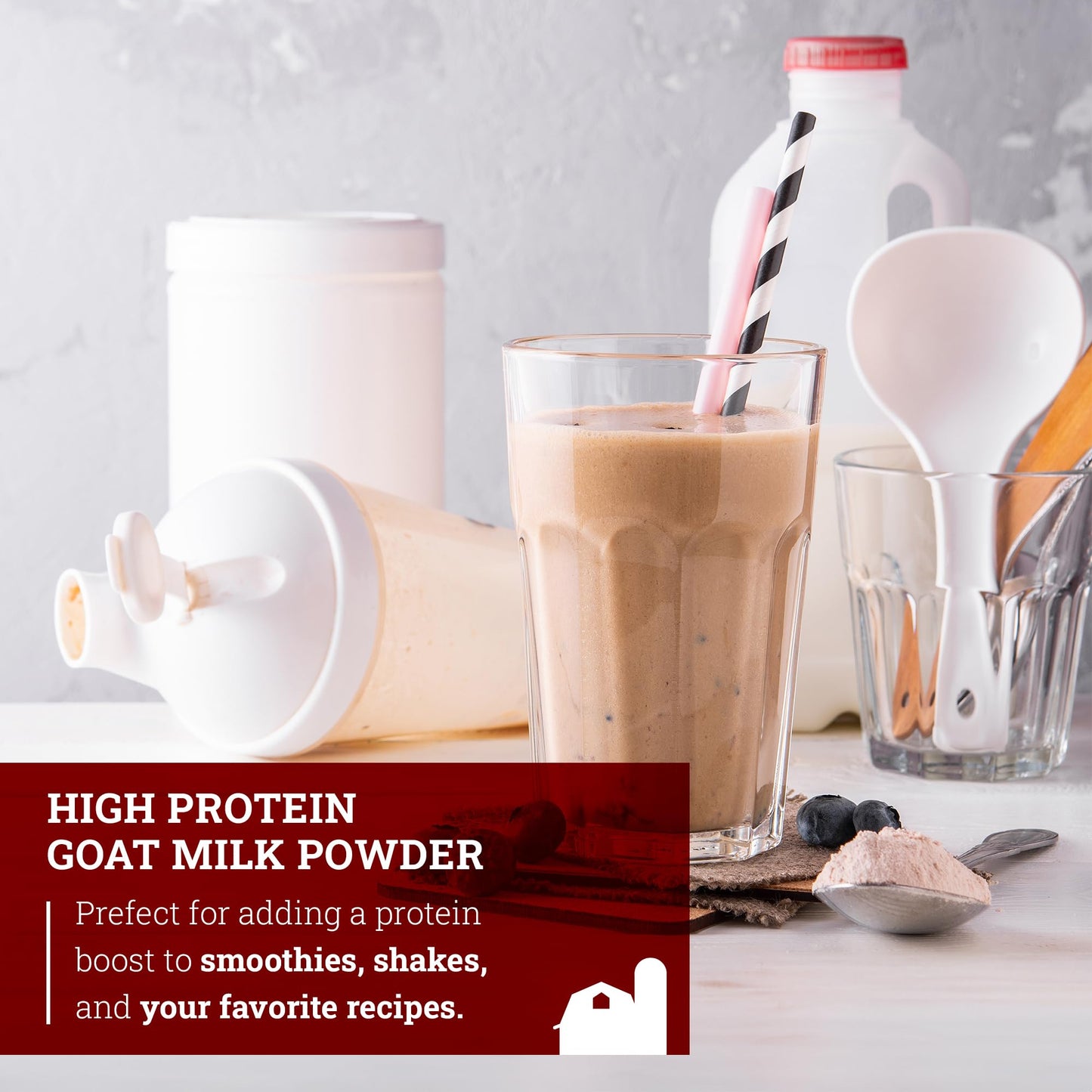 Hoosier Hill Farm High Protein Goat Milk Powder, 1LB (Pack of 1)