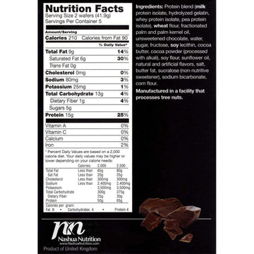 Proti-Thin High Protein Wafer Squares, 15g Protein, Low Calorie, 3 Count Box, Brown, 5 Count (3 Boxes - Save 5%)