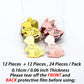 Aiqi Bakes Easter Bunny Cupcake Toppers, 24 Pack Acrylic Decorations, Pink And Gold, Happy Easter Party Supplies