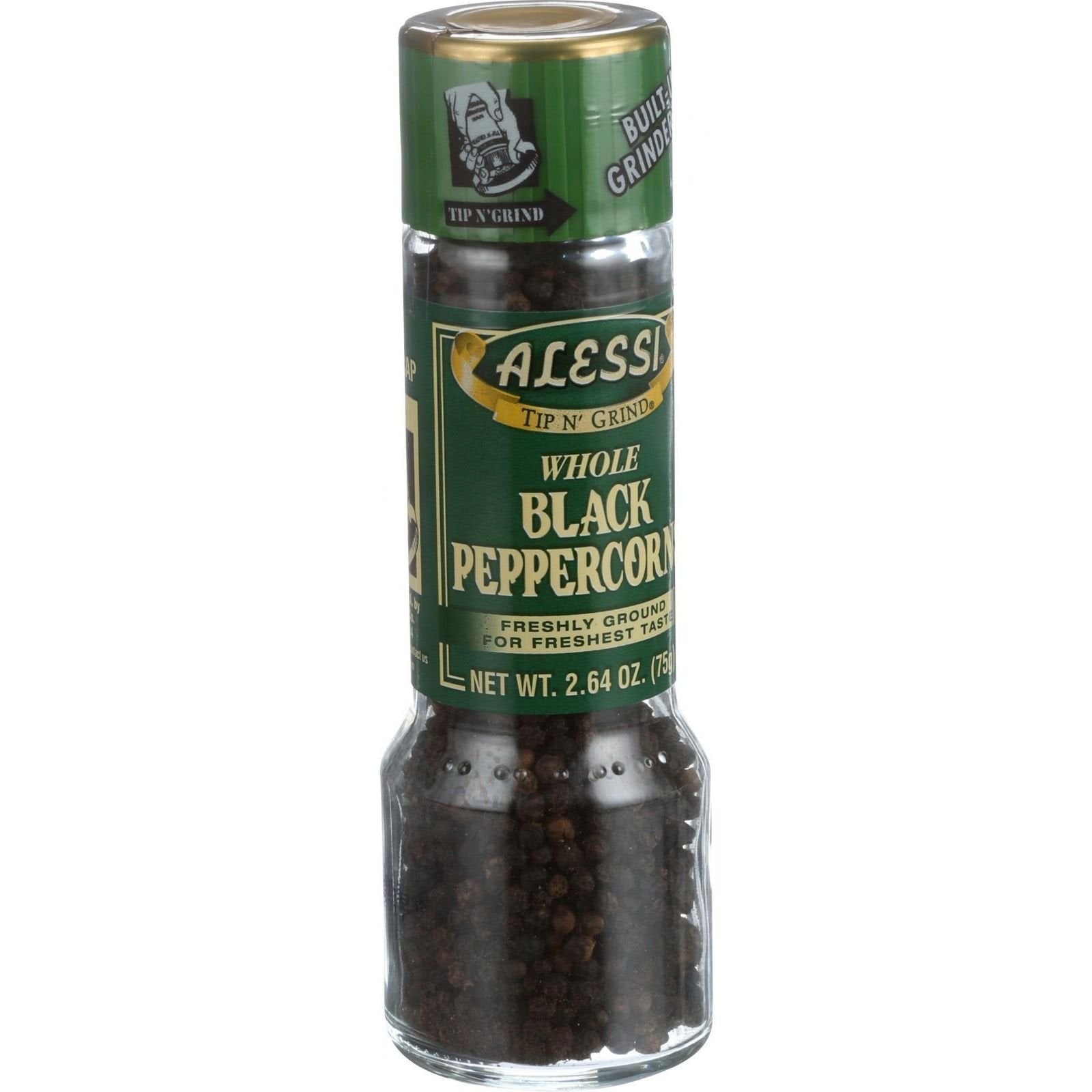 Alessi Black Peppercorn Grinder 2.64 Oz