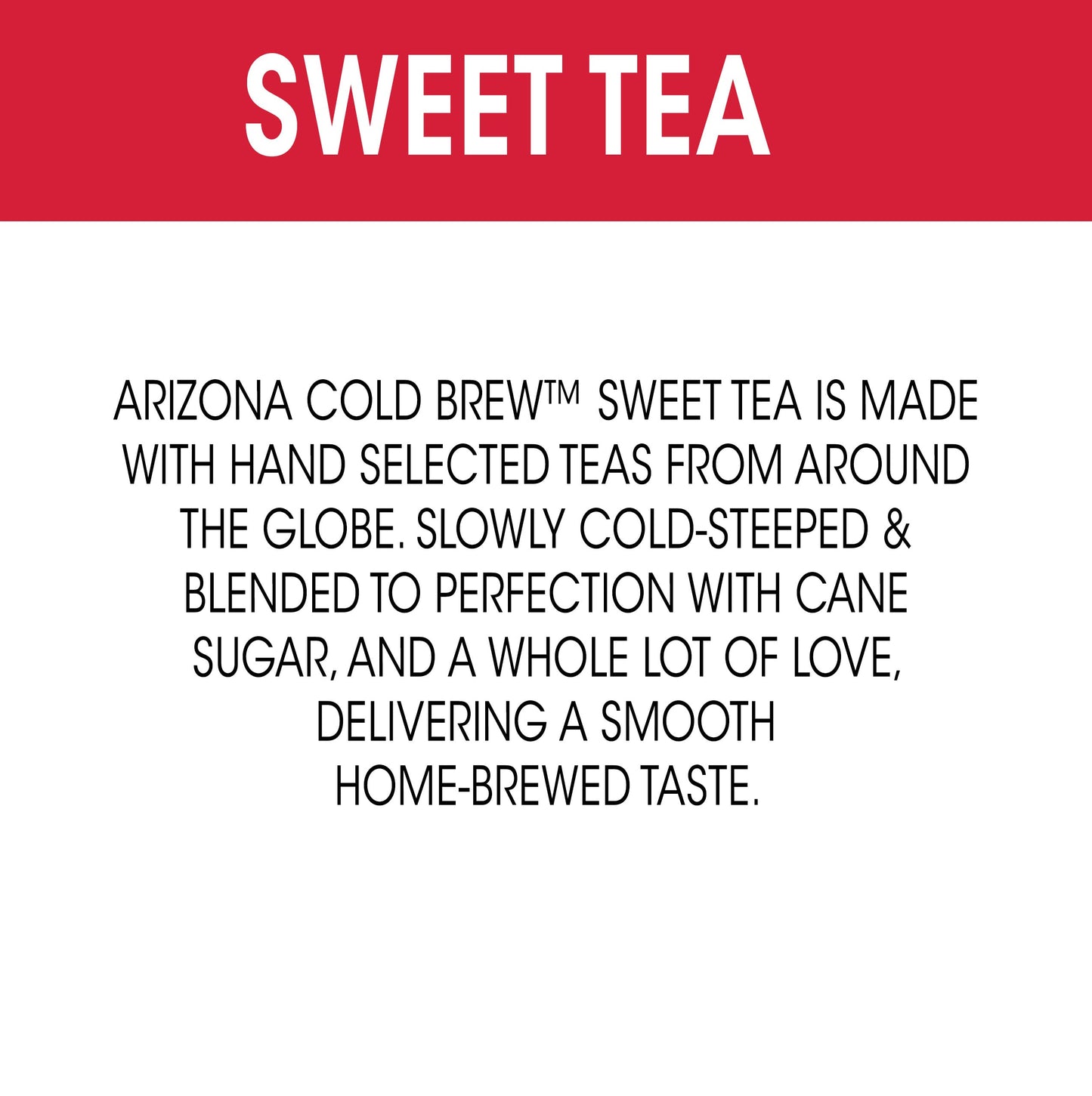 Arizona Cold Brew Sweet Tea - Premium Cold Brew Iced Tea With Cane Sugar (Pack Of 12)