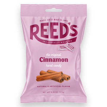 Reeds Individually Wrapped Cinnamon Candy | Traditional Cinnamon Hard Candy | Reeds Classic Spiced Hard Cinnamon Candy Brought T