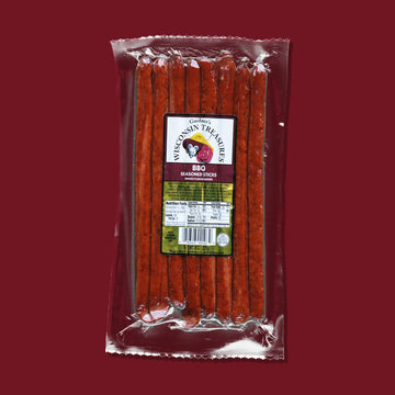 Gardners Wisconsin Cheese, Meat Sticks (1 Ounce Sticks, Pack of 8) - Smoky BBQ Flavor, Low Carb Snack, Does Not Require Refrige