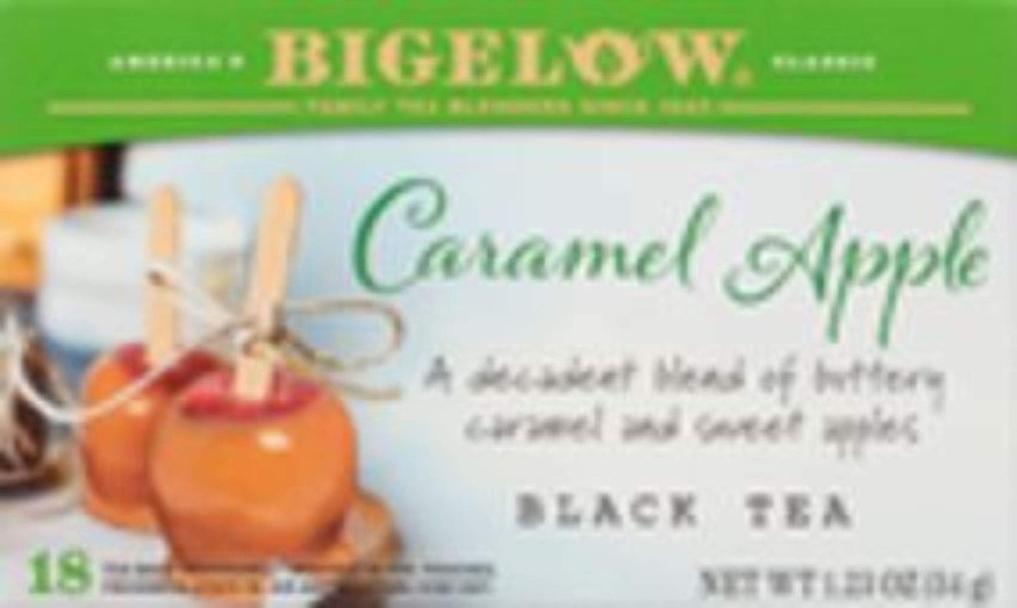 Bigelow Caramel Apple Black Tea Bags, 18 Teabags (Pack Of 6), Caffeinated Black Tea 108 Tea Bags Total