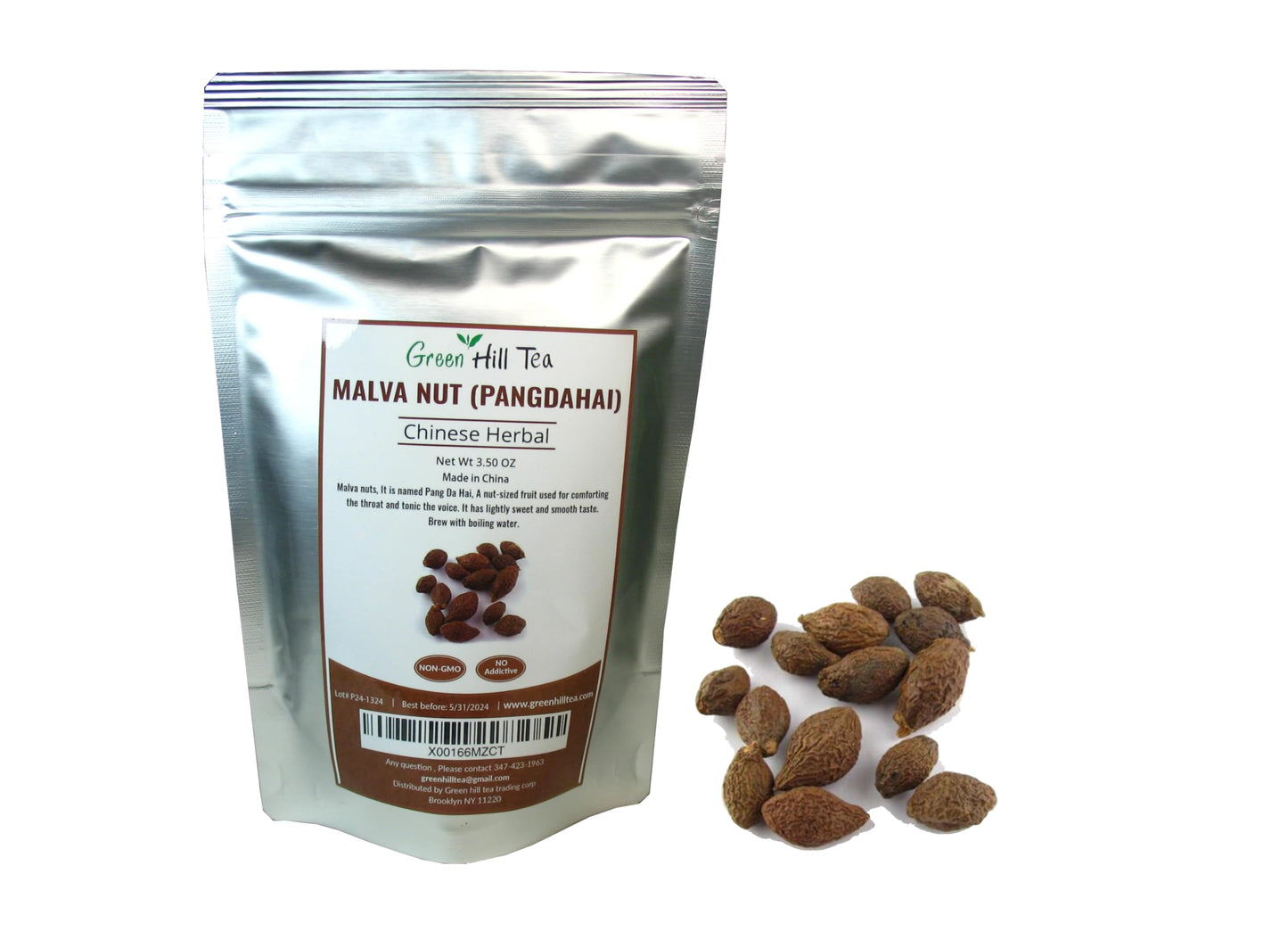 Malva Nut Dried Sterculia Lychnophora, Dried Pangdahai 3.50 Oz, 胖大海 Shipping From Usa
