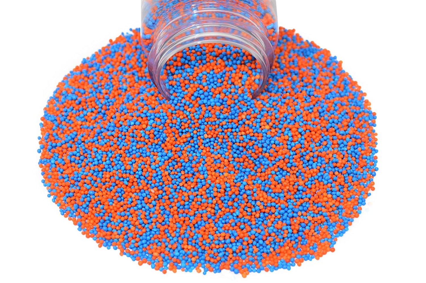 Mystic Sprinkles The Big Game Nonpareil Mix 3.8Oz Bottles (Blue & Orange)