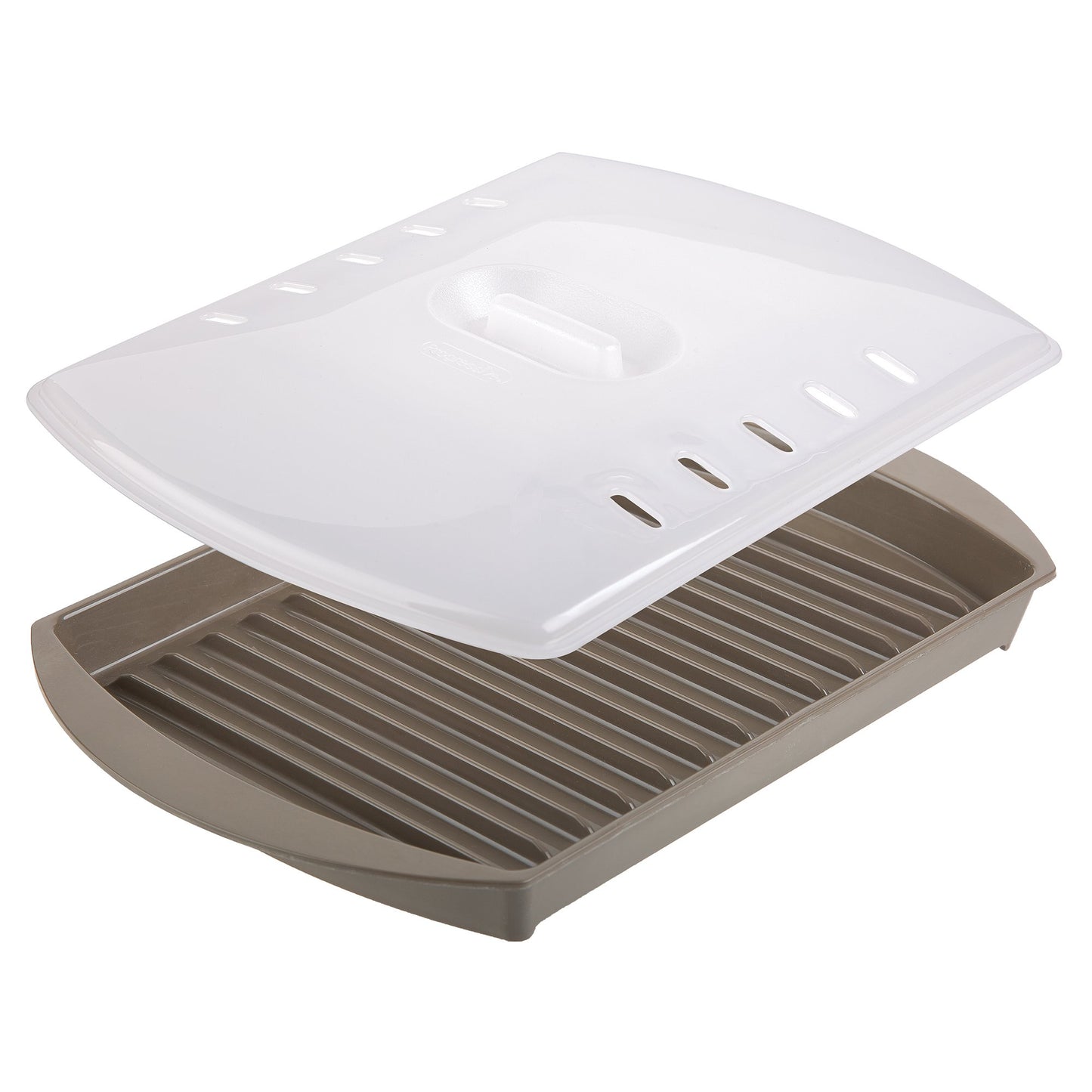 Prep Solutions by Progressive Microwave Small Bacon Grill with Vented Cover, 4-6 Strips of Bacon, Cook Frozen Snacks, Measures 1