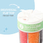 Sweets Indeed Natural Fall Sprinkles 6-Cell Jar - 2.75 oz | Dye-Free Chocolate Jimmies & Red & Orange Sanding Sugars | Autumn & Thanksgiving Cupcake & Cookie Decorations