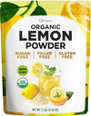 Gya Tea Co Lemon Powder 1.1lb (17.64 Oz) - USDA Organic 100% Fresh Natural Consistent Lemon Taste, No Sugar & Additives - Great 