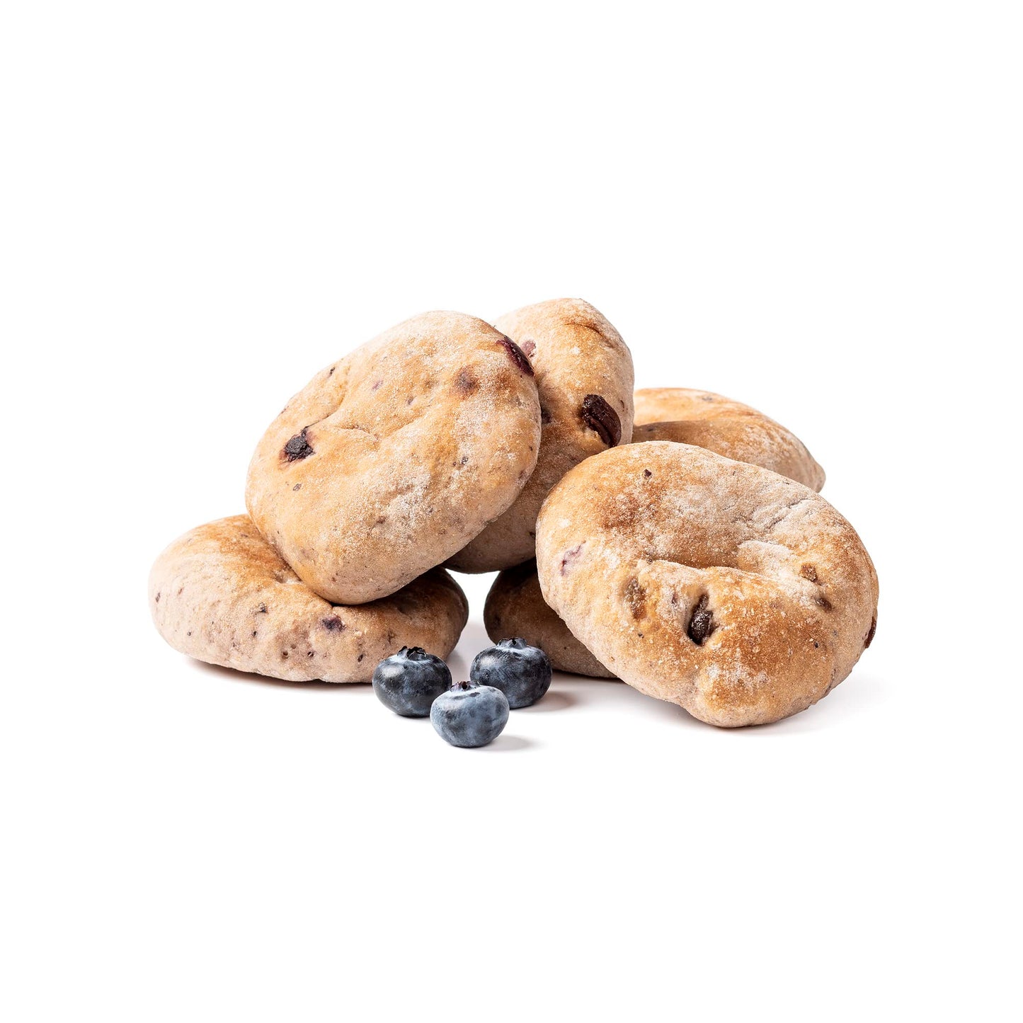 Ozery Bakery Blueberry Muffin Snacking Rounds, Allergen Free, Vegan, Made with Real Fruit, Snack Buns, 12 Buns Per Bag, Pack of
