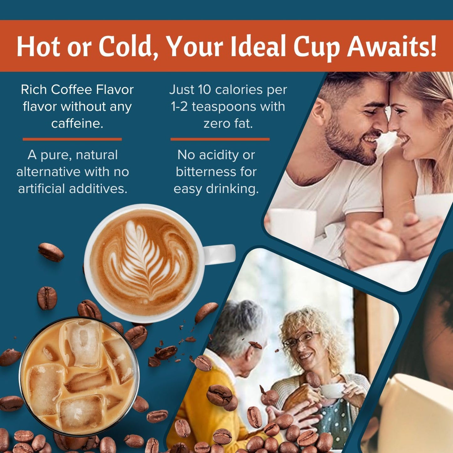 Postum Coffee Substitute Original (2x8oz) | Coffee Alternative Caffeine Free with Roasted Wheat Bran & Molasses | Natural  Non-GMO  Vegan Coffee Replacement Drink