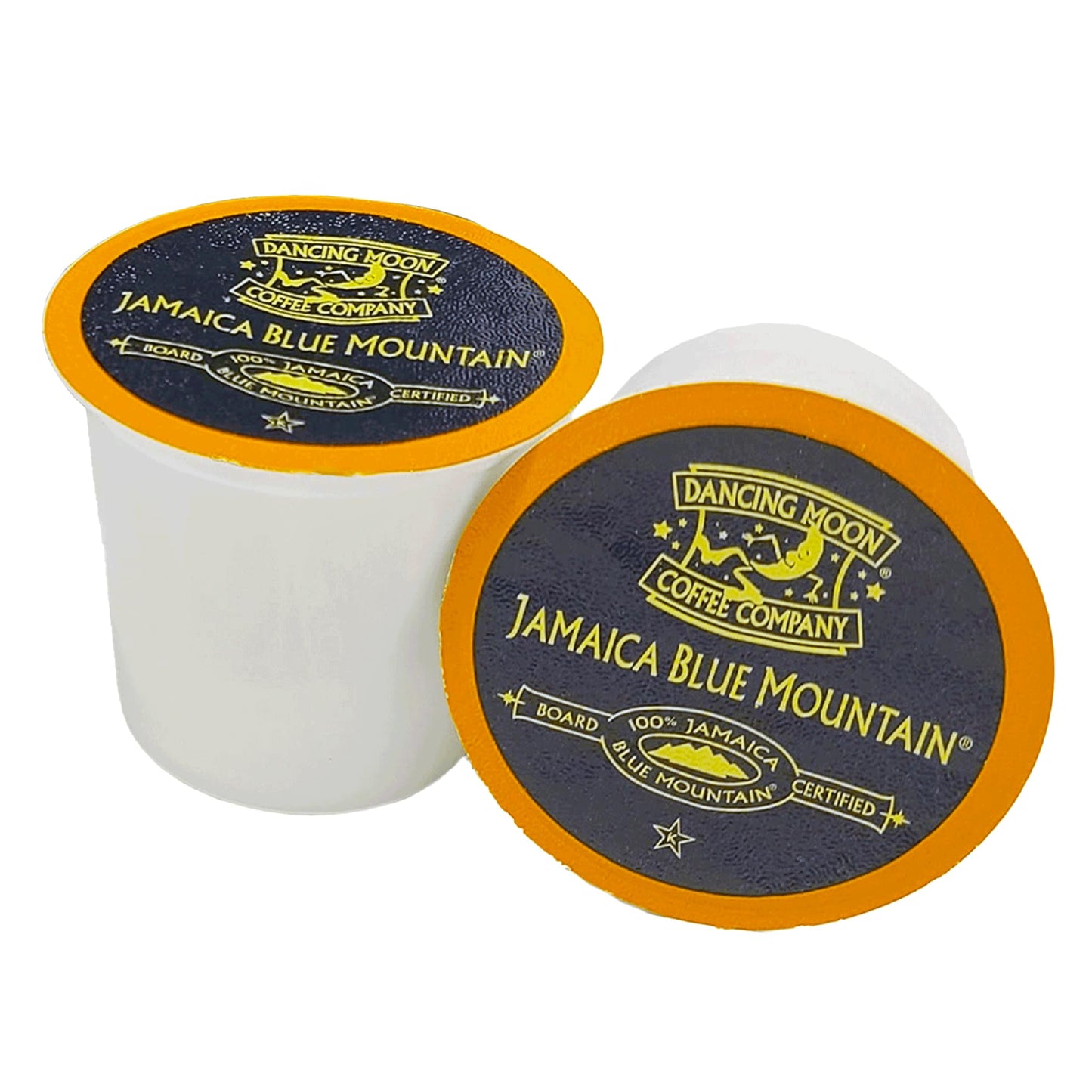 Dancing Moon Coffee 100% Pure Jamaica Blue Mountain Coffee Pods, Medium Roast, 12 Count (Pack of 2) for Keurig KCup malt-inspired