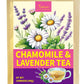 TeeLux Chamomile Lavender Tea Bags - Caffeine Free Herbal Tea, Soothing Aroma, 100 Count
