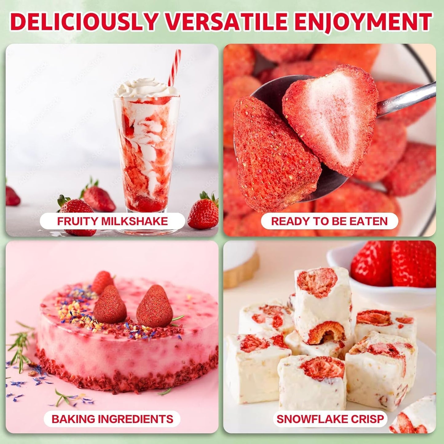 Whole Freeze Dried Strawberries Bulk 32 Oz / 2Lb / 908 G Large Family Size Crunchy Fruit Snack Box No Added Sugar Single-Ingredi