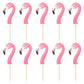 Gyufise 36Pcs Flamingo Cupcake Toppers Tropical Cupcake Toppers Aloha Summer Cake Topper Decorations For Luau Hawaiian Theme Bab
