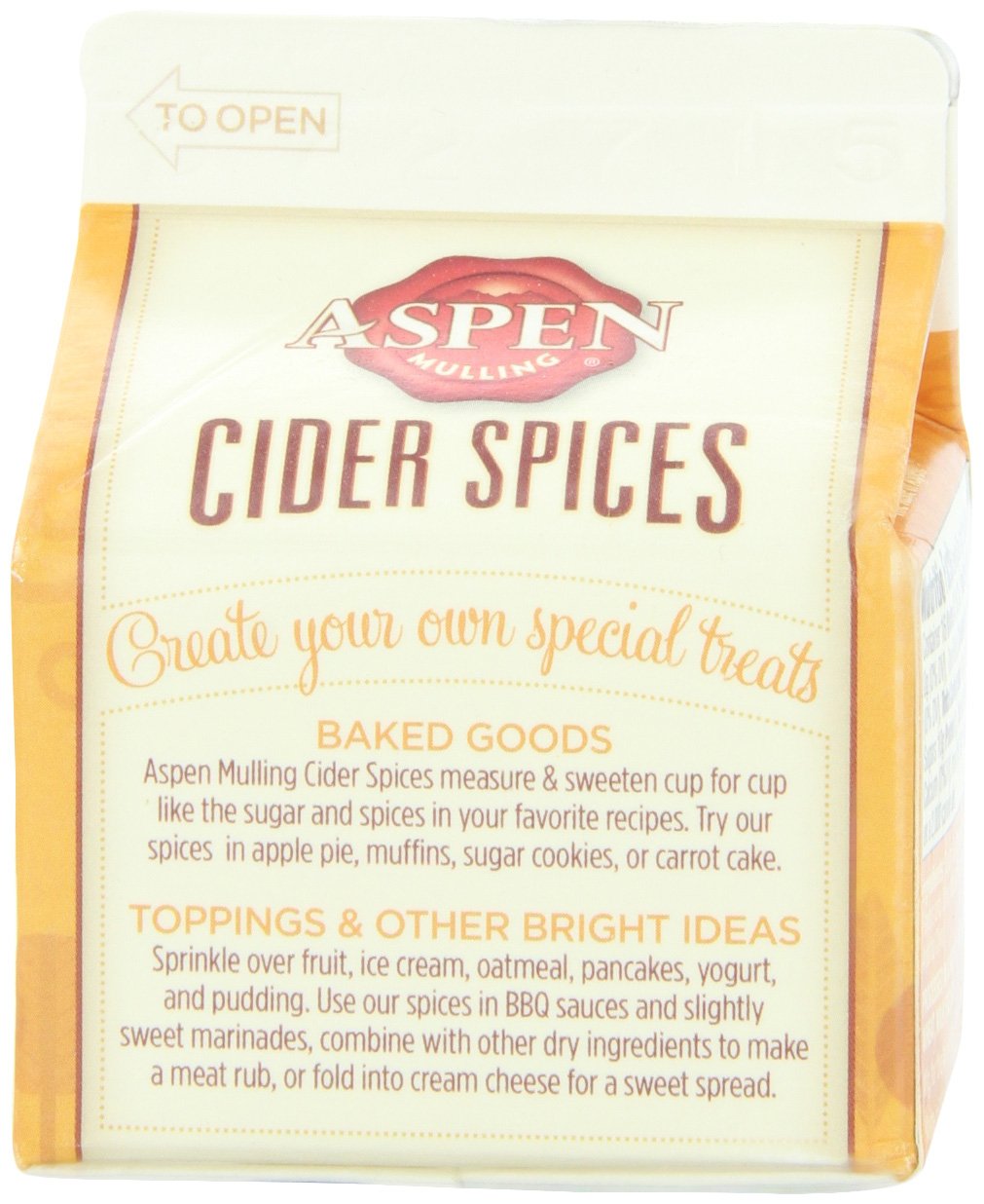 ASPEN MULLING Cider Spices, Cinnamon Orange Blend, 5.65 oz, Pack of 9