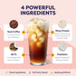 Hazelnut Protein Iced Coffee - enhanced Whey Protein & Instant Iced Coffees - 100% Natural Cold Brew - Zero Artificial Flavors & Sweeteners  80 mg Caffeine Per Serving  No Added Sugar  20 Servings