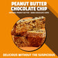 Junkless Chewy Granola Bars Twin Pack - Chocolate Chip & Peanut Butter - Gluten-Free, Less Sugar, 12 Bars - Brown